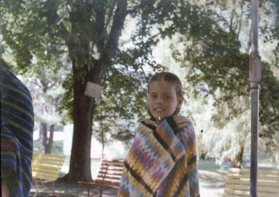 Dee back from pool
