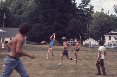 John makes a catch
