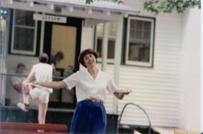 Ronnie skipping home From work
