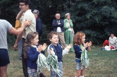 Mike and the cheerleaders
