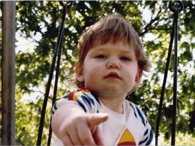 Shanna on swing 1983
